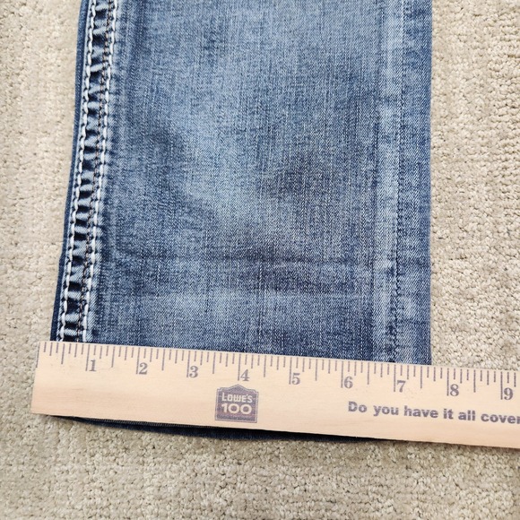 Rock Revival Jeans Women 30 Audrina Mid Rise Curvy Capris Cowgirl Rodeo Western - Picture 6 of 14